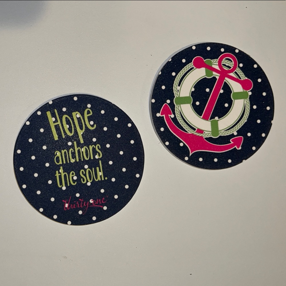 Thirty-One Navy and Pink Makeup Nail Tools - You get two